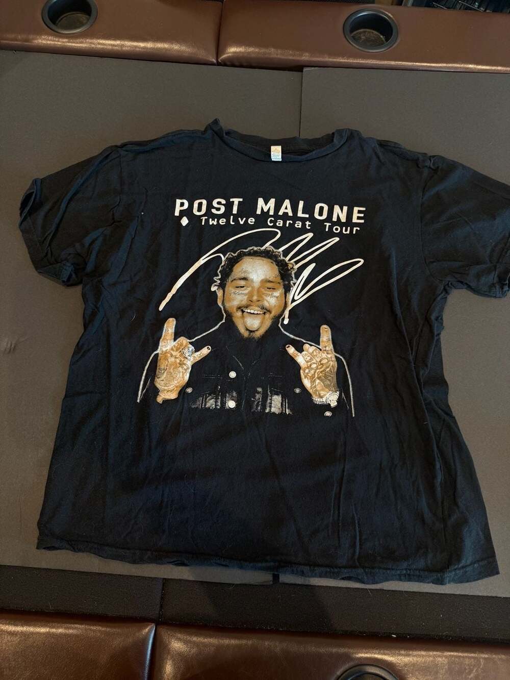 Post Malone 12 Carat Toothache Tour T-Shirt tee shirt sz XL preowned rap tee